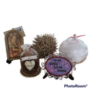 Set of Five New Christmas Ornaments Lot  |  Variety Of Size And Style  |   NWT